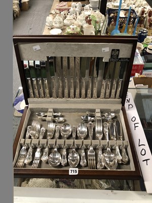 Lot 715 - A mahogany canteen of Arthur Price...