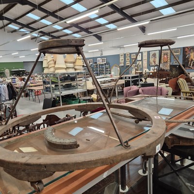 Lot 43 - Two 19th century baby walkers.