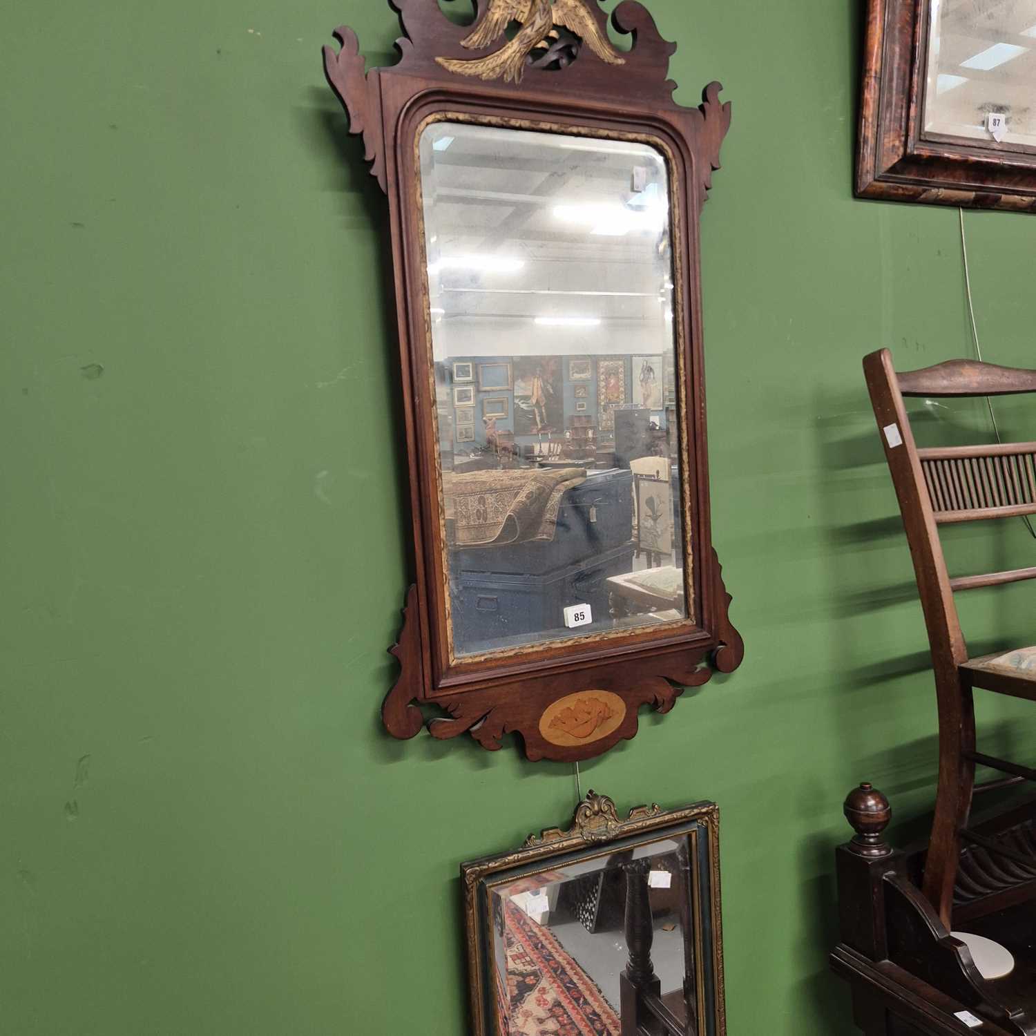 Lot 85 - Two antique wall mirrors.