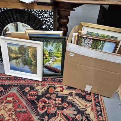 Lot 89 - A group of various oil paintings etc.