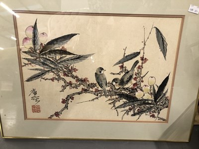 Lot 95 - A watercolour study of an antelope, an oil...