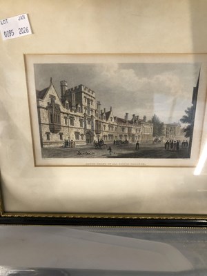 Lot 95 - A watercolour study of an antelope, an oil...