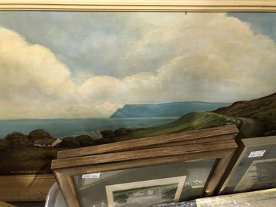 Lot 95 - A watercolour study of an antelope, an oil...