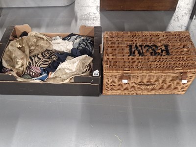 Lot 755 - A Fortnum & Mason picnic basket together with...