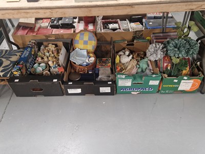 Lot 773 - A footstool, soft toys, 'Cherished Teddies',...