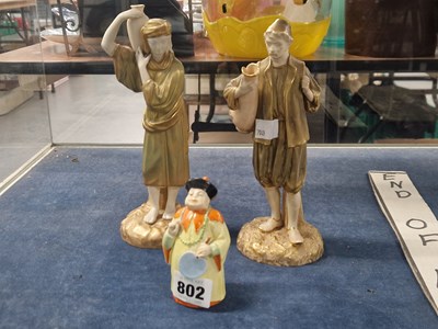 Lot 802 - A pair of Worcester eastern water carrier...