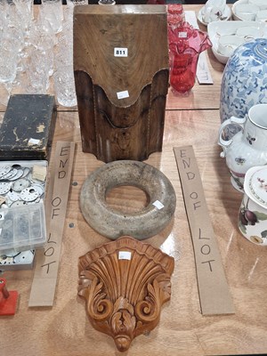 Lot 811 - A George III walnut knife box with gutted...