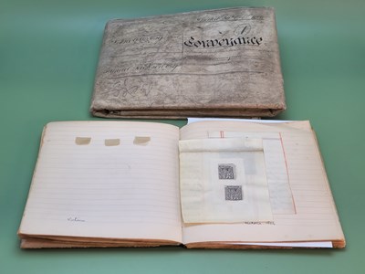 Lot 1538 - A book of early embossed Revenue cypher seals...