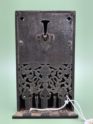 Lot 1559 - An early 18th century German iron lock pierced...