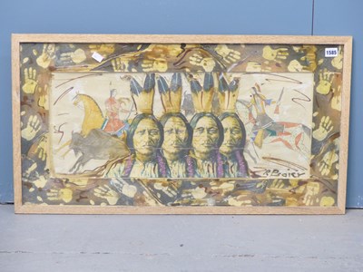 Lot 1585 - Pietro Psaier (1936-2004) Sitting Bull (The...