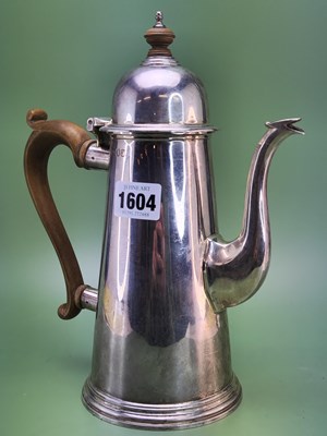 Lot 1604 - A silver coffee pot by William Comyns & Sons,...