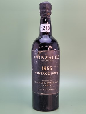 Lot 1213 - Port: Gonzales 1955, Shipped by Gonzales Byass...