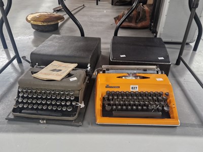 Lot 827 - A Contessa and an Imperial typewriter