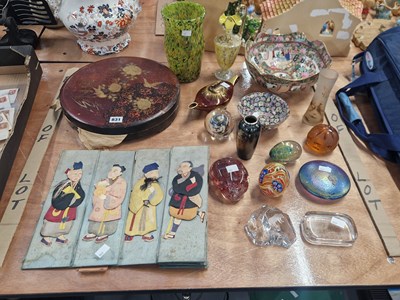 Lot 831 - A Japanese lacquer cased supper set, two...