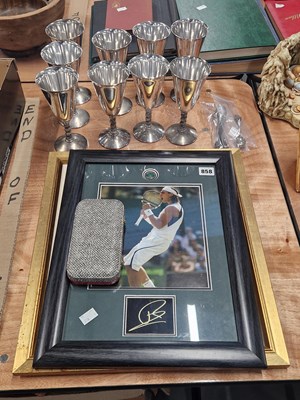 Lot 858 - Framed signed photographs of Rafael Nadal and...