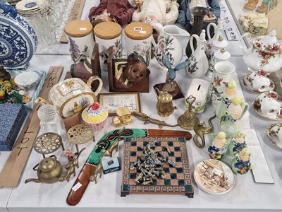 Lot 869 - Portmeirion storage jars, jugs and pepper...