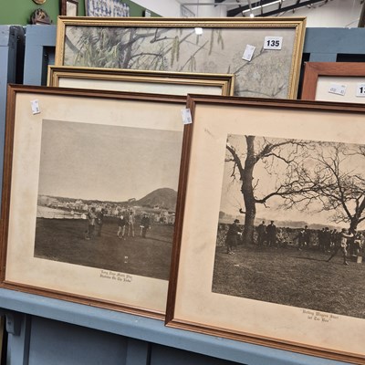 Lot 135 - A group of decorative prints and photographs...