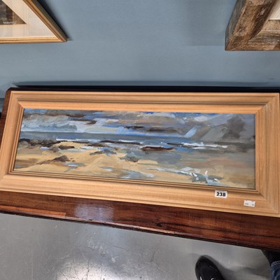 Lot 238 - J.W. ???? (20th century), sea and sky from a...