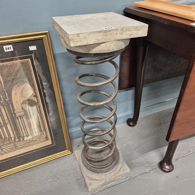 Lot 242 - An intriguing "spring" sculpture. H 74cm W 23...