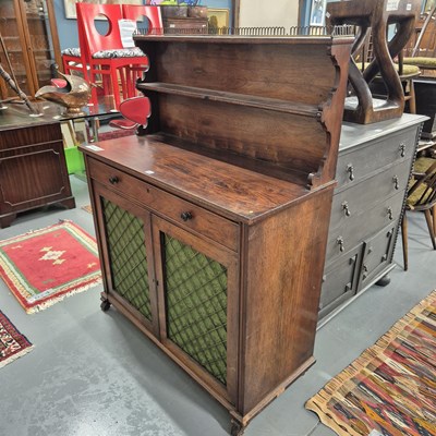 Lot 243 - A 19th century rosewood chiffonier by...