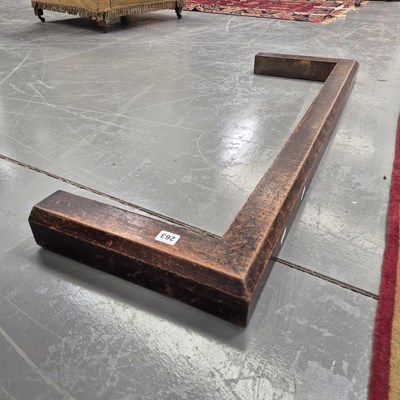 Lot 263 - An oak fire fender.
