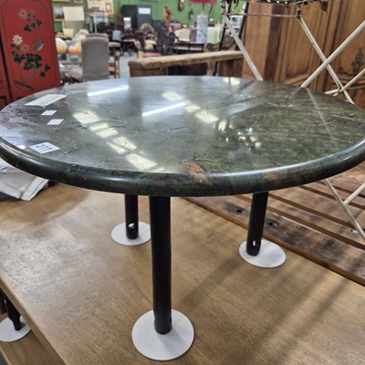 Lot 277 - A marble topped coffee table, the frame remade...