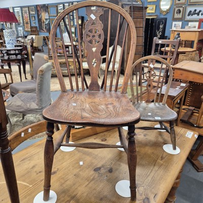 Lot 292 - An early 19th century Windsor chair and a...