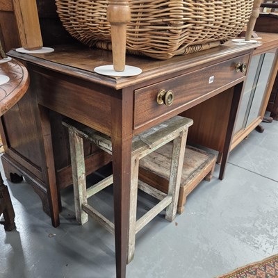 Lot 306 - A 19th century mahogany side table with single...
