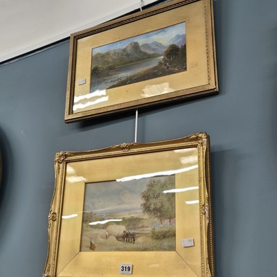 Lot 319 - A late 19th century watercolour, loading the...