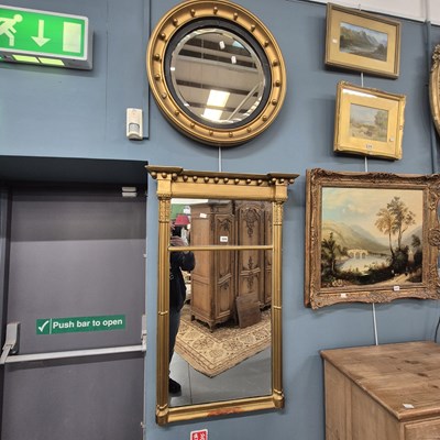 Lot 320 - Two 19th century wall mirrors.