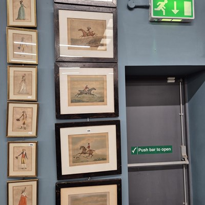 Lot 345 - A set of five 19th century hunting prints.