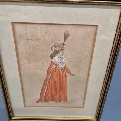 Lot 346 - A set of six 19th century fashion prints.