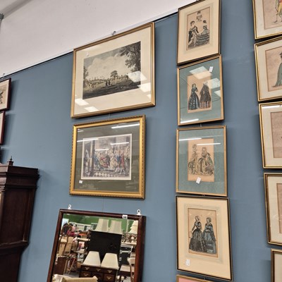 Lot 347 - 19th century and other costume prints and...