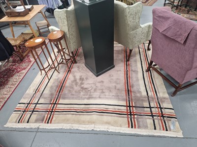 Lot 1155 - An unusual contemporary hand woven carpet...
