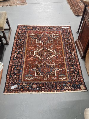 Lot 1164 - A Persian Karadja rug, 169cm x 135cm