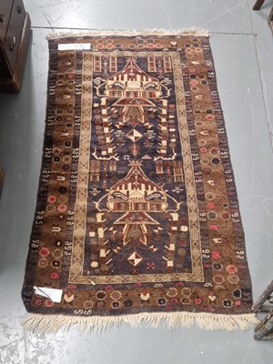 Lot 1167 - A Belouch rug 152cm x 90cm