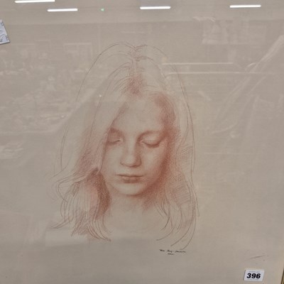 Lot 396 - Trevor Percy Lancaster, pastel portrait,...