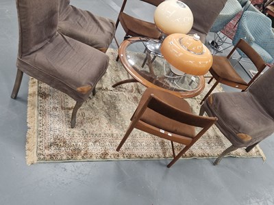 Lot 1175 - A machine made rug of Persian design 225 x 156 cm