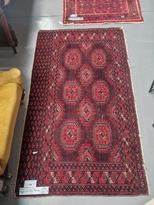 Lot 1186 - An Antique Turkoman bag face 174cm x 96cm