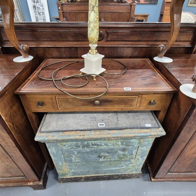 Lot 407 - A 19th century mahogany and inlaid side table....
