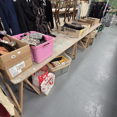 Lot 413 - A very large pine table top, 78x400cm....