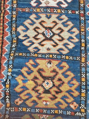 Lot 1231 - An antique Caucasian Kazak rug, 224 x 93cm