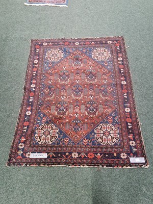 Lot 1233 - An antique Persian tribal rug, 190 x 142cm