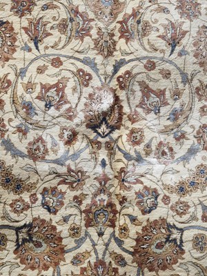 Lot 1240 - An impressive, finely woven Persian silk...