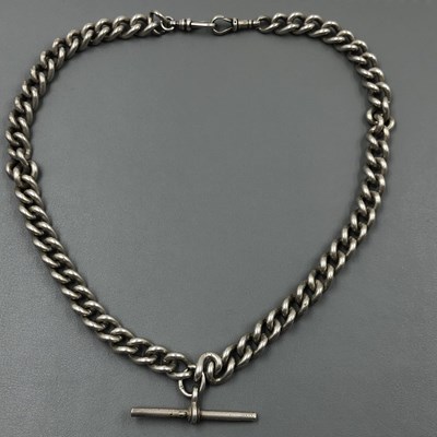 Lot 1094 - An antique unhallmarked silver graduated...