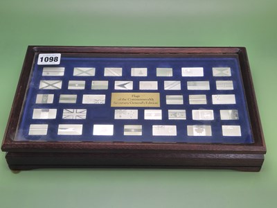 Lot 1098 - A cased part set of miniature hallmarked...