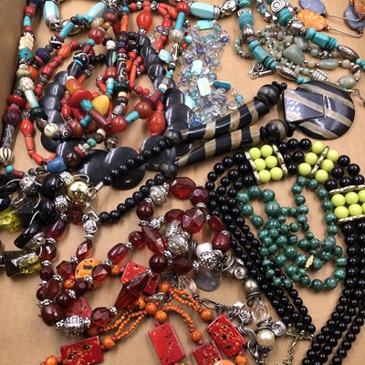 Lot 1108 - A collection of ethnic tribal inspired large...