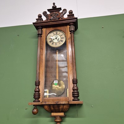 Lot 432 - A Victorian Vienna wall clock
