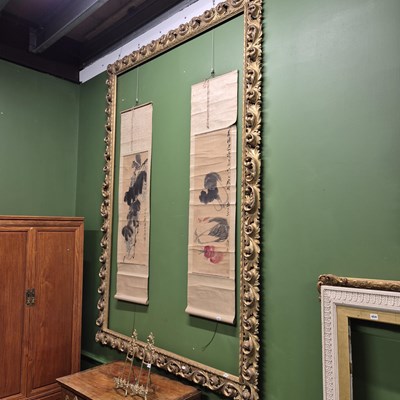 Lot 453 - A very large antique gilt picture frame....