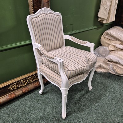 Lot 461 - A French style open armchair